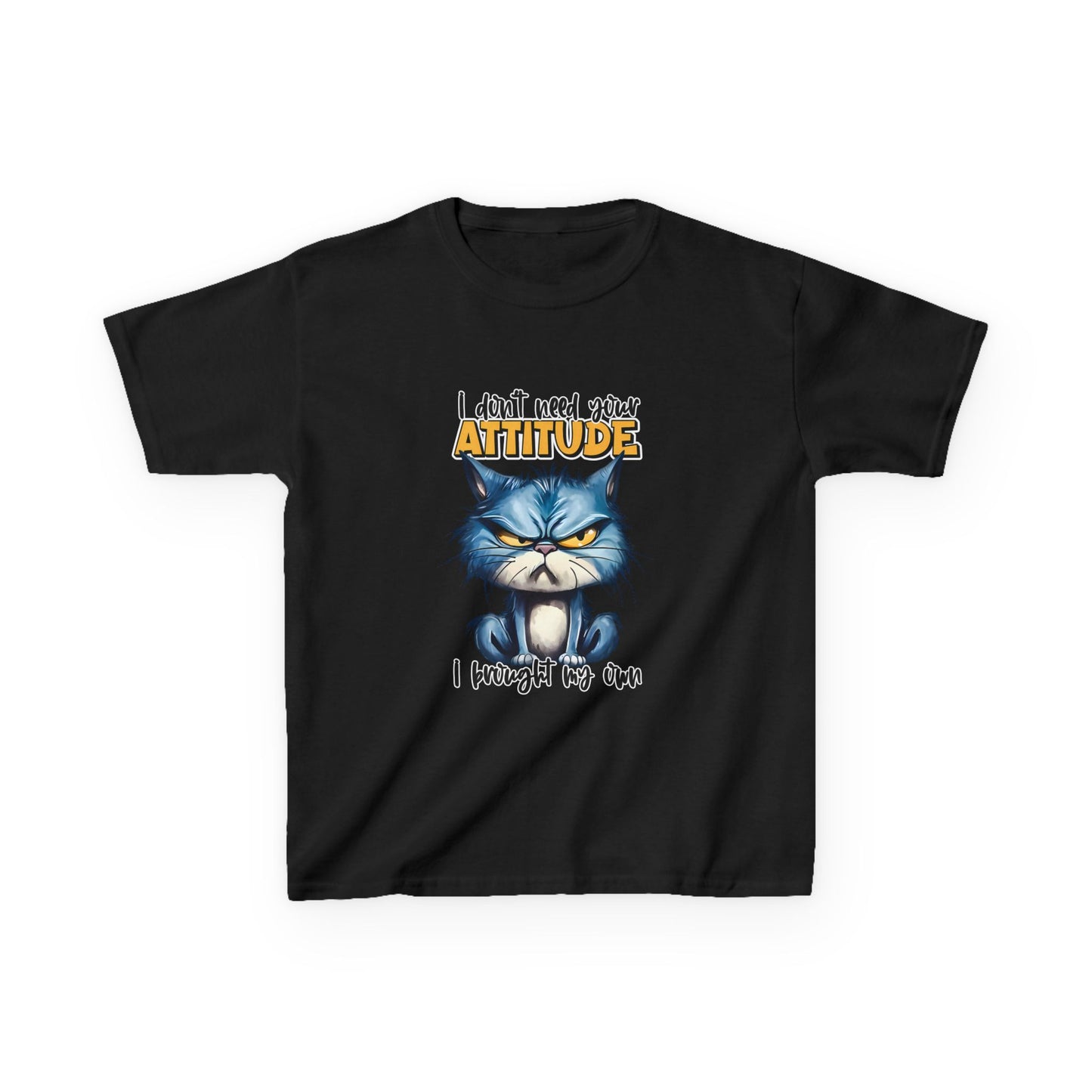 Kids T-Shirt, Funny Cat T-Shirt, Attitude Tee, Youth Graphic Tee, Cat Lover Shirt, Kids Birthday Gift, Christmas gift