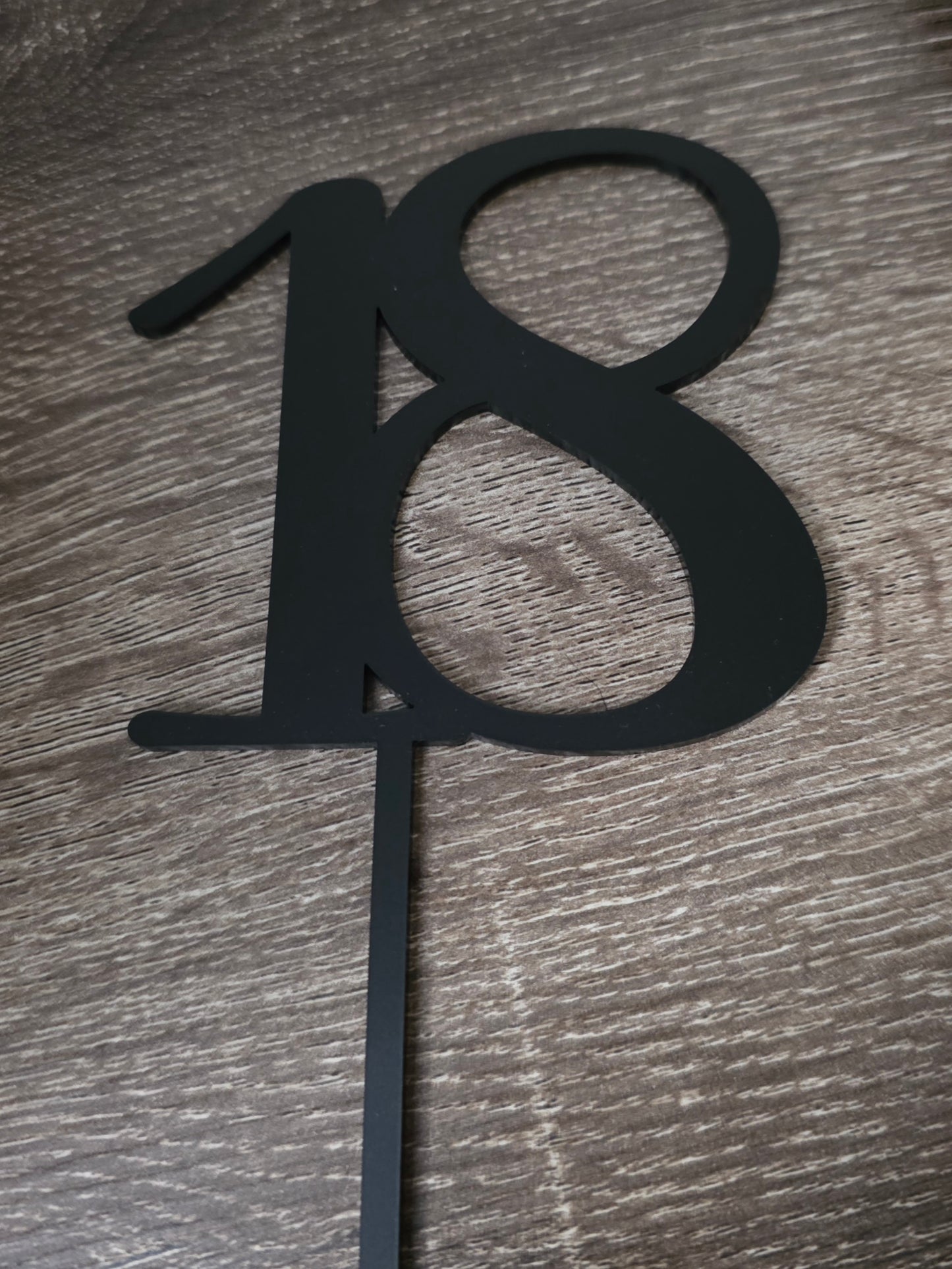 Number acrylic cake topper