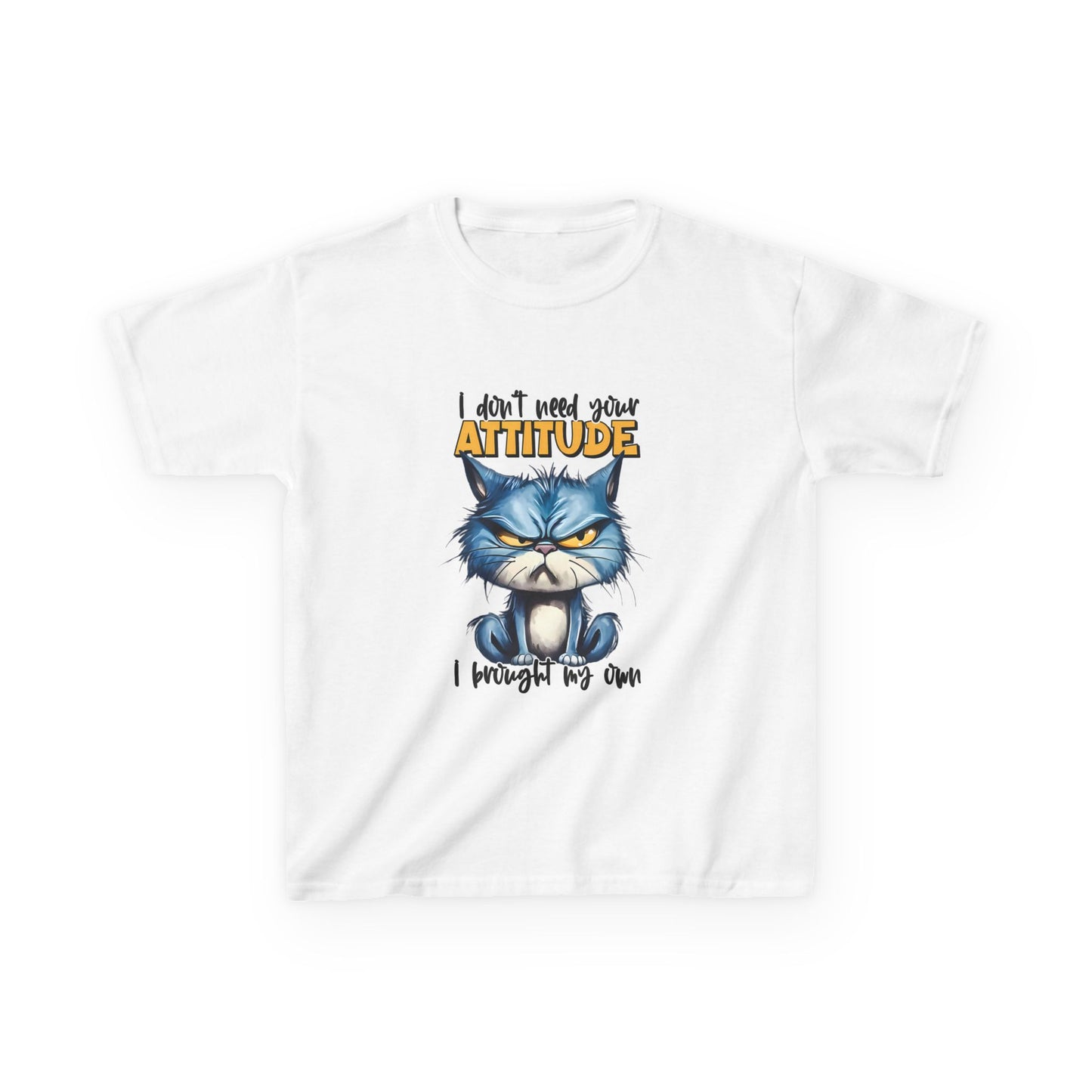 Kids T-Shirt, Funny Cat T-Shirt, Attitude Tee, Youth Graphic Tee, Cat Lover Shirt, Kids Birthday Gift, Christmas gift