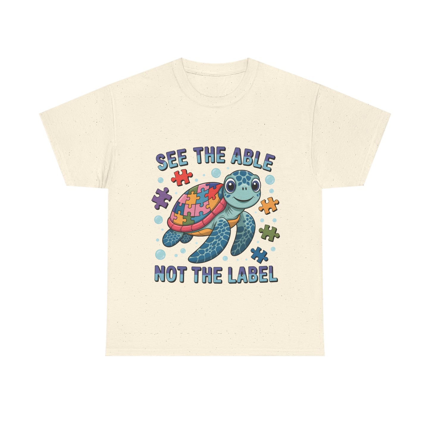 See the Able Not the Label Turtle T-Shirt, Autism awareness, autism, neurodivergent, teacher, kids