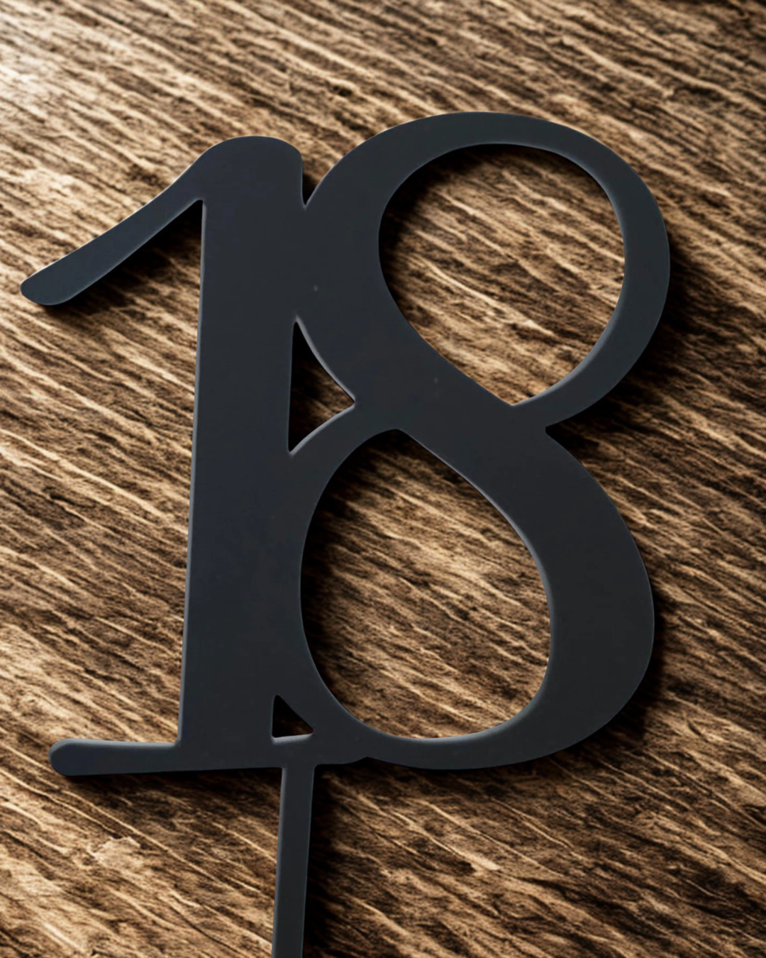 Number acrylic cake topper