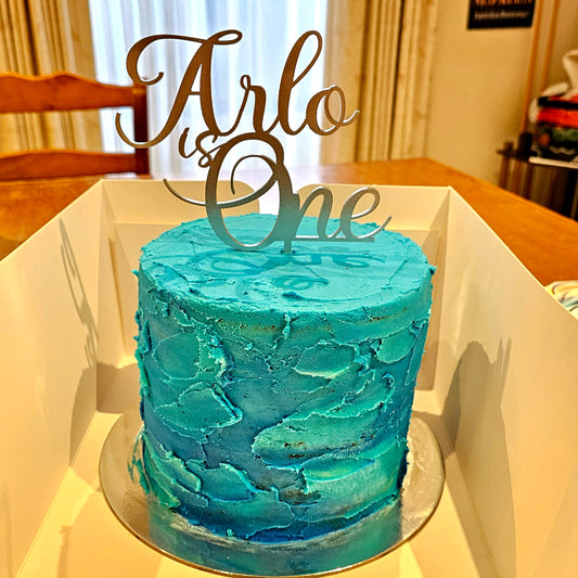 Custom design acrylic cake topper