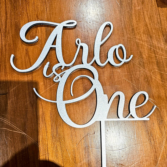 Custom design acrylic cake topper