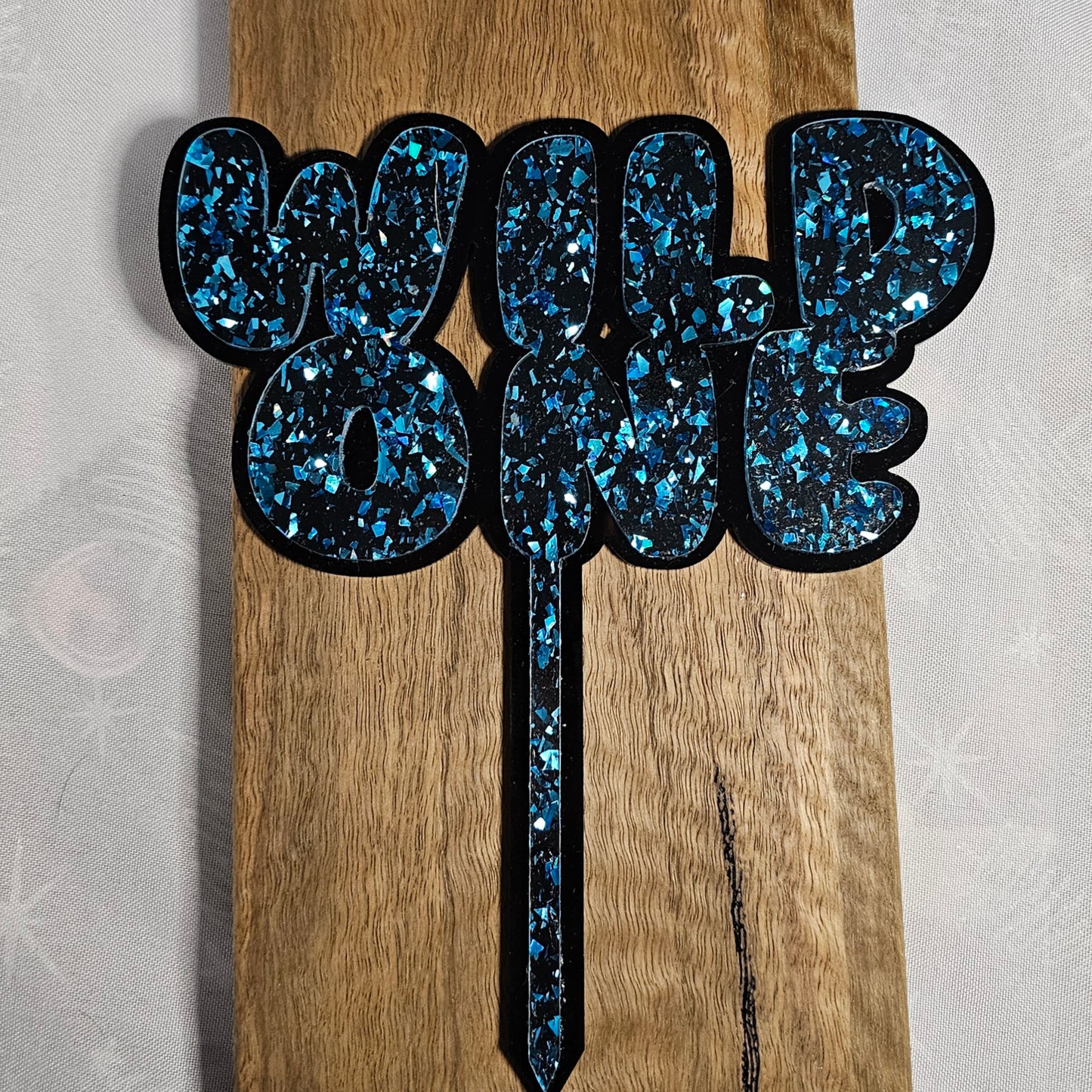 Wild one acrylic cake topper