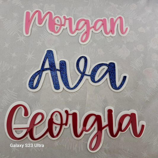 Acrylic name signs