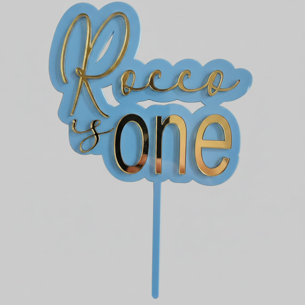 Custom design acrylic cake topper