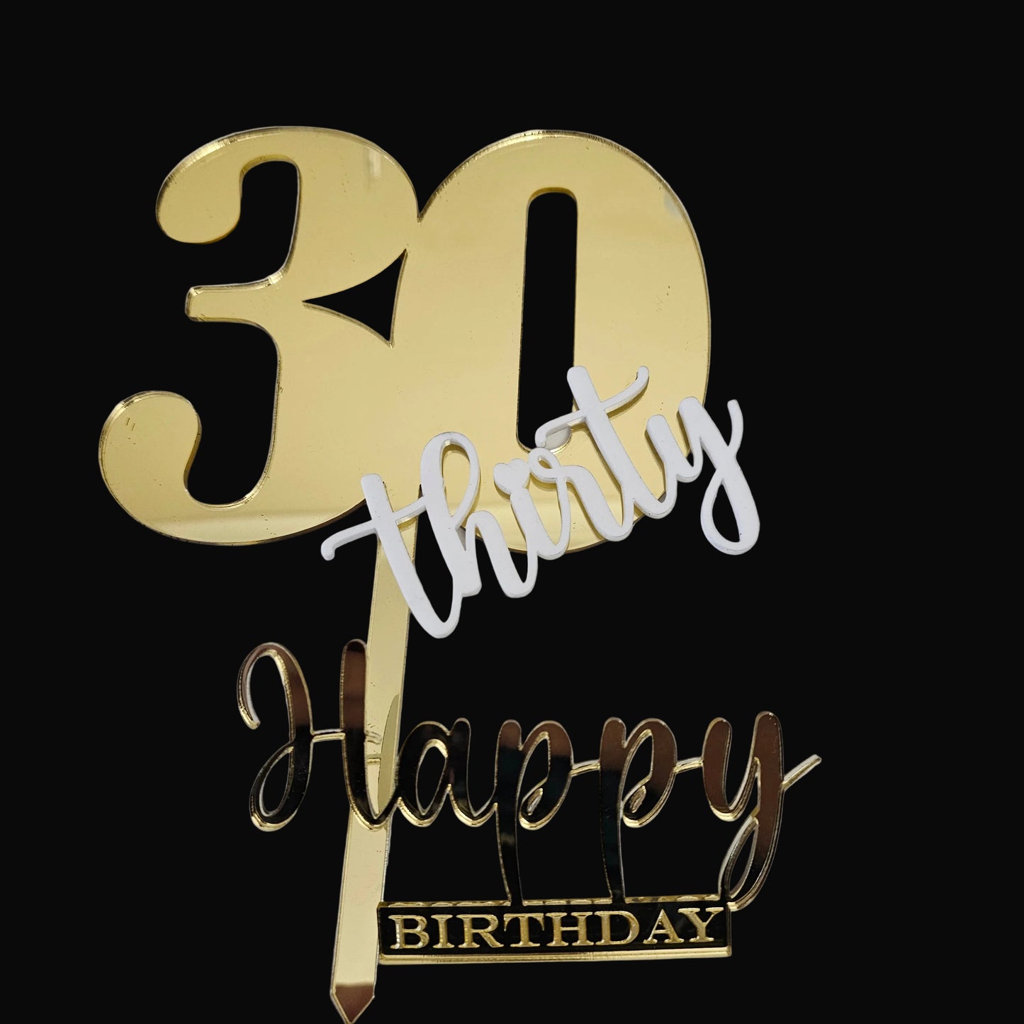 Custom design acrylic cake topper