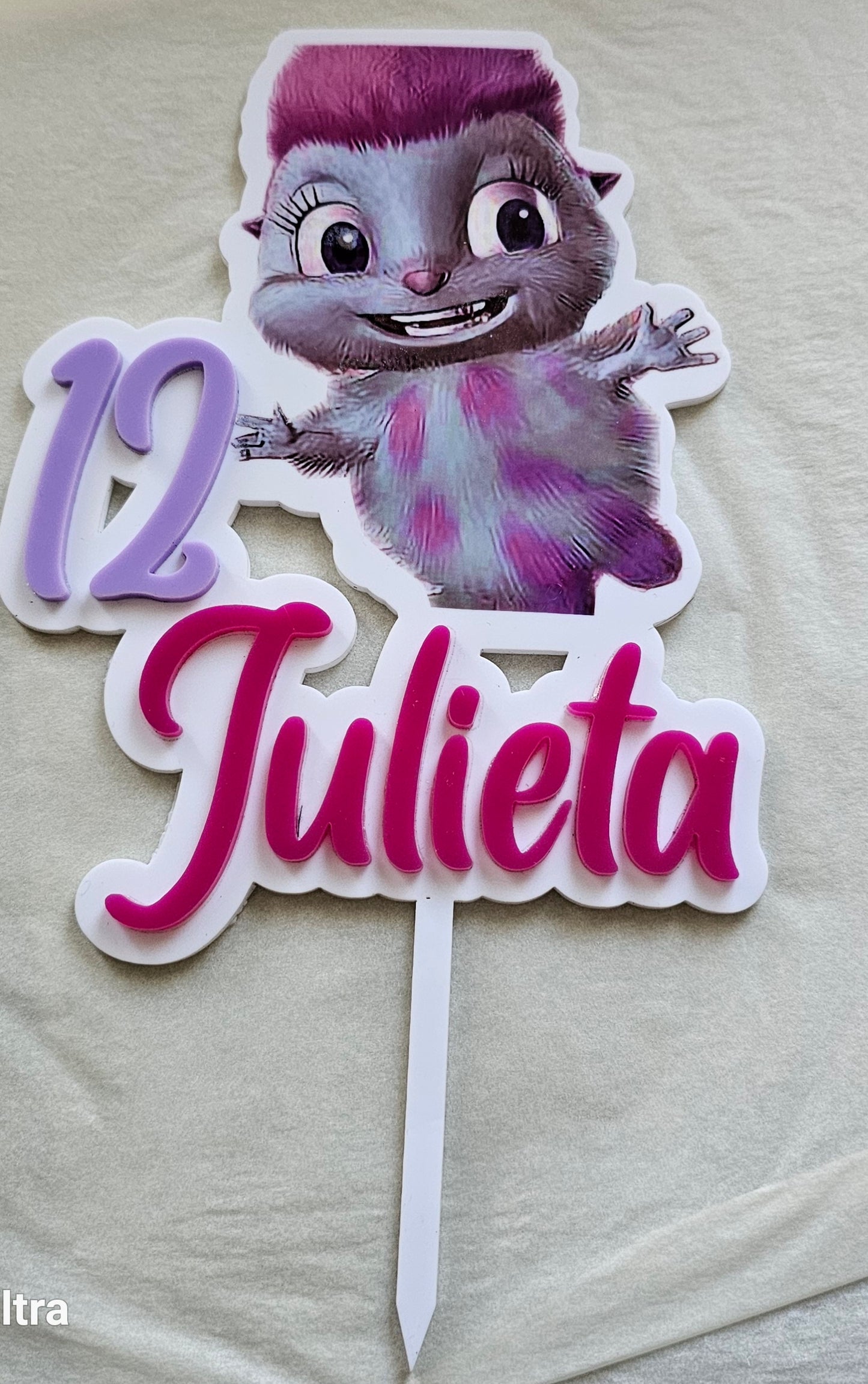 Acrylic sublimated themed cake topper .Your choice