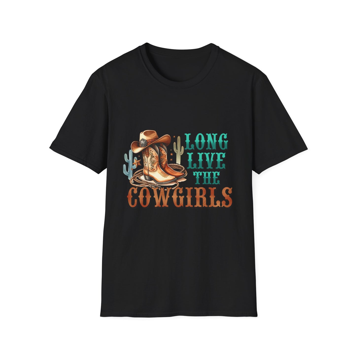 Cowgirl T-Shirt — "Long Live the Cowgirls" Western Graphic Tee