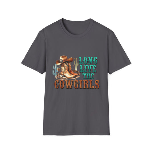 Cowgirl T-Shirt — "Long Live the Cowgirls" Western Graphic Tee
