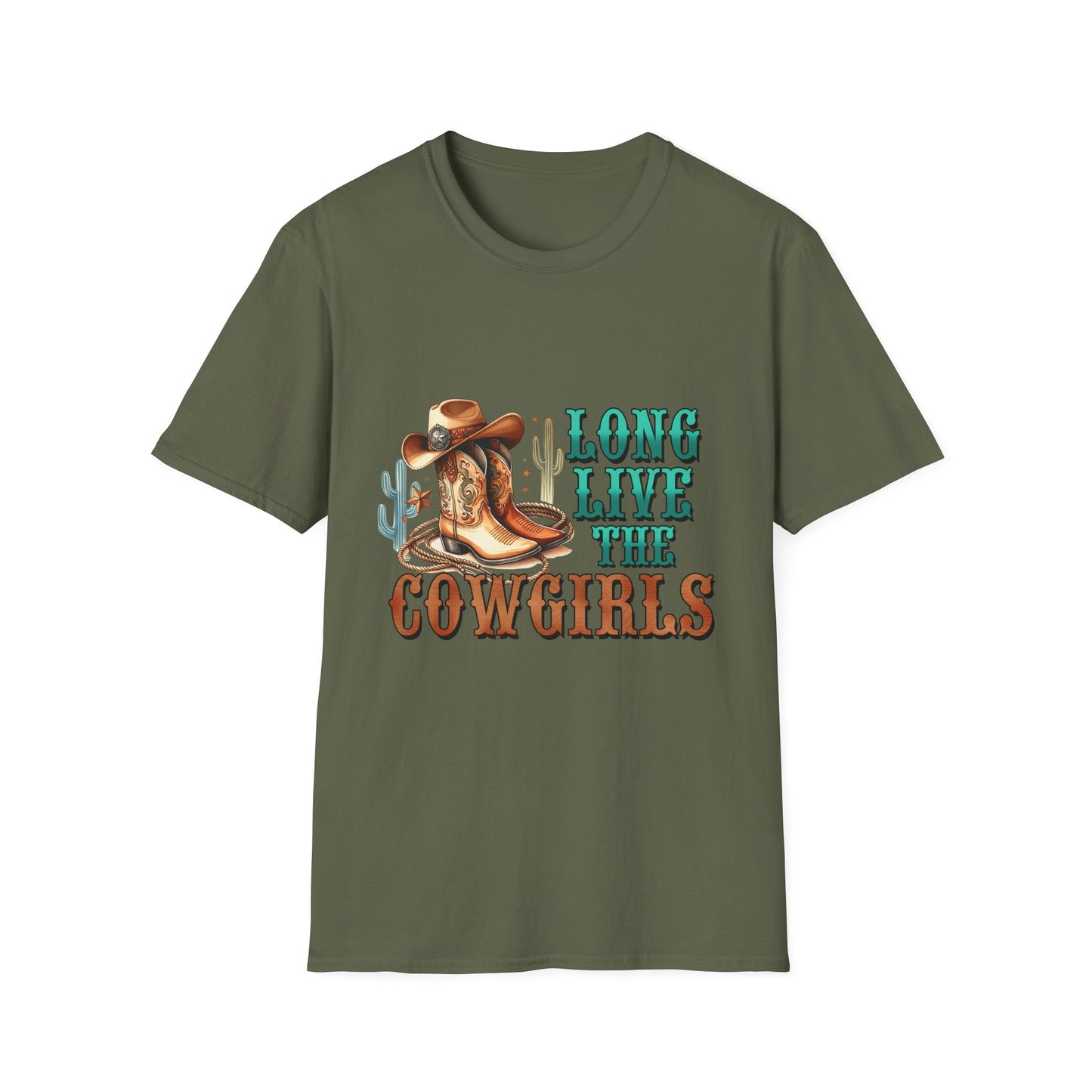 Cowgirl T-Shirt — "Long Live the Cowgirls" Western Graphic Tee