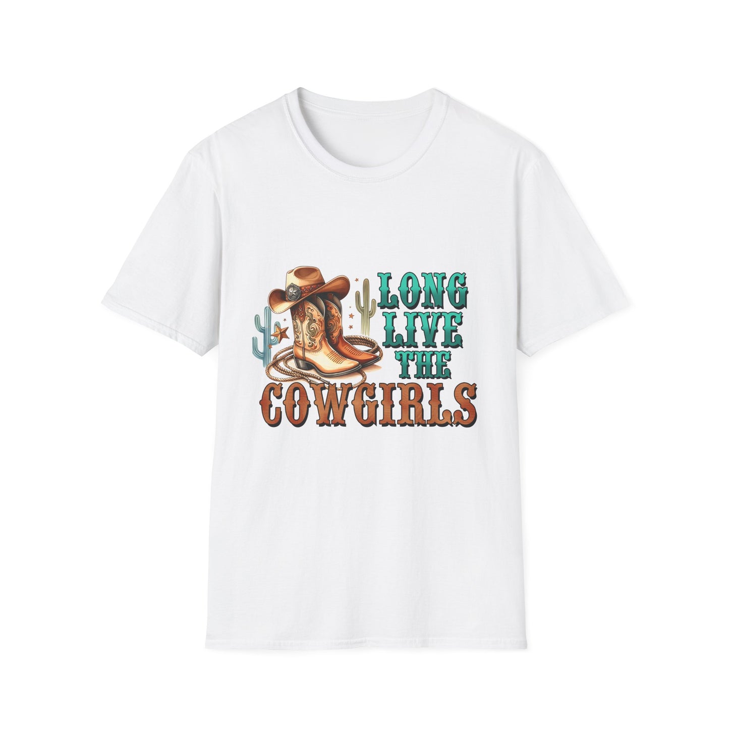 Cowgirl T-Shirt — "Long Live the Cowgirls" Western Graphic Tee