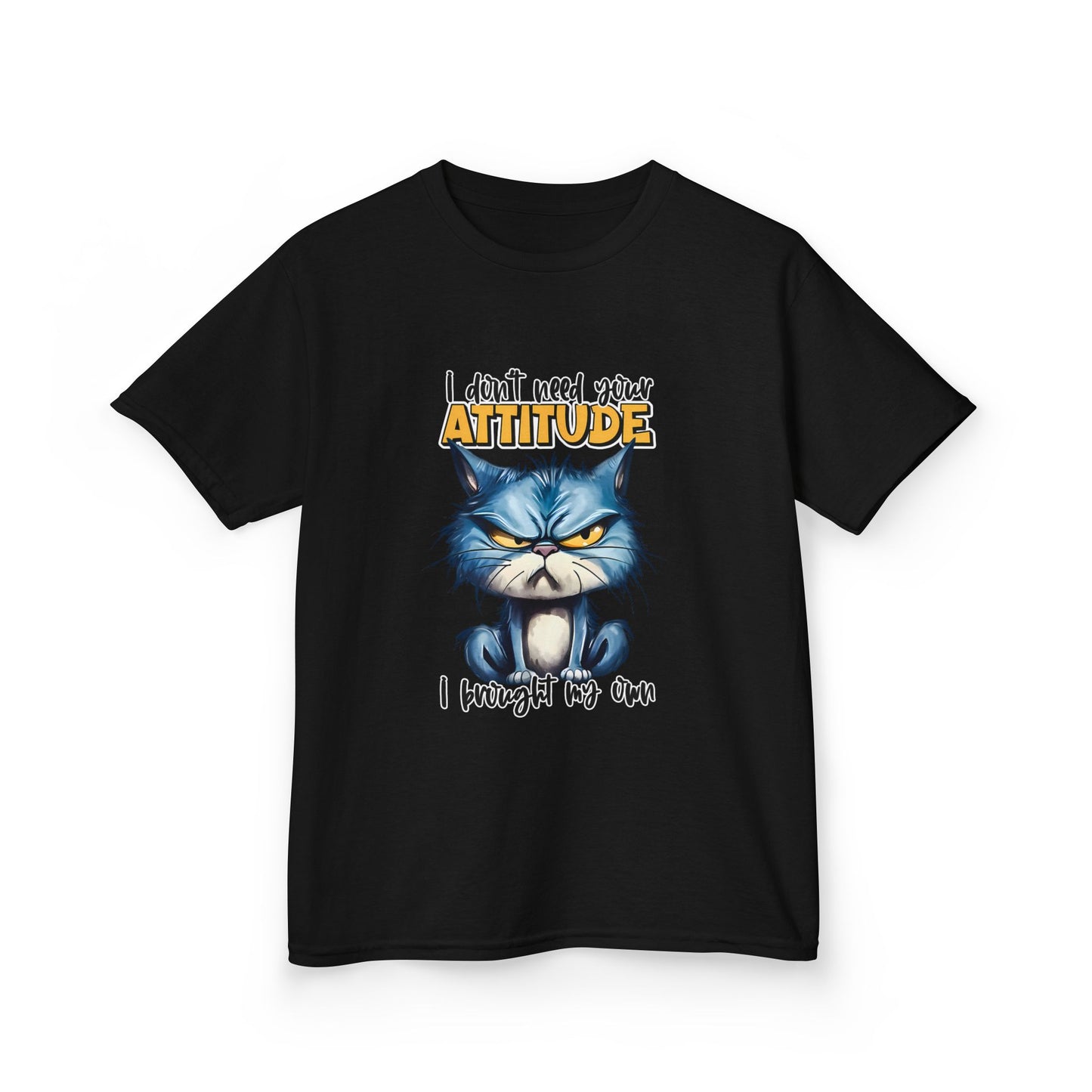 Kids T-Shirt, Funny Cat T-Shirt, Attitude Tee, Youth Graphic Tee, Cat Lover Shirt, Kids Birthday Gift, Christmas gift