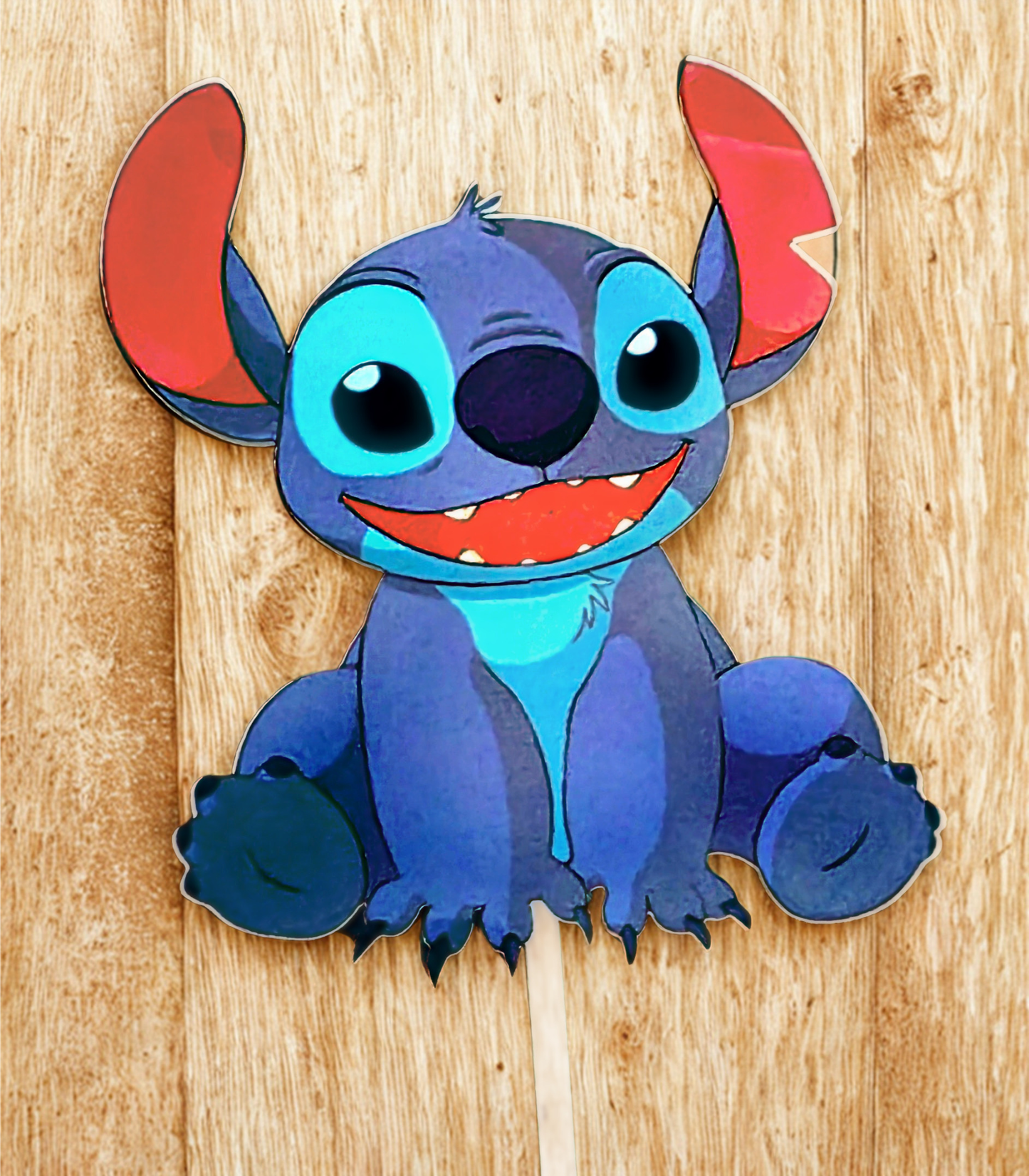 Stitch sublimated acrylic cake topper