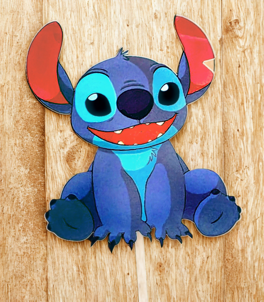 Stitch sublimated acrylic cake topper